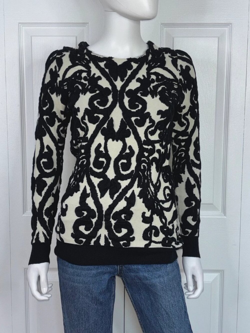 CLICHE' COUTURE women's wool knit sweater small